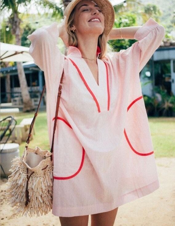 Pomander Place Other - Tuckernuck Pomander Place Pink Salt Lizzie Coverup Sz. S